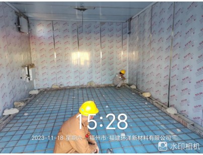 福建環(huán)洋新材料105m3化工防爆冷庫建造工程案例